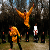 Stage P�ques : 2005 d�monstration d&rsquo;un double coup de pied volant